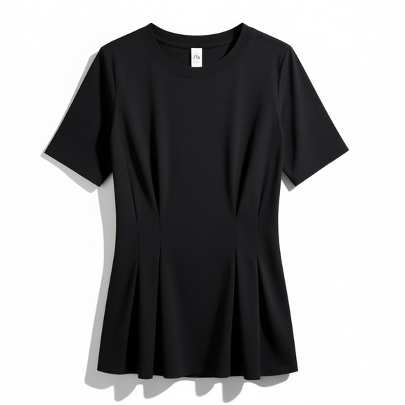 The Limited Tops - 4/$20 The Limited Black Pleated Tunic Top – Size M - Like New